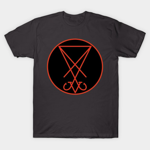 Sigil of Lucifer T-Shirt by TRV KVNT